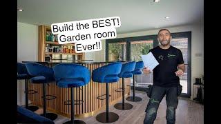 The ultimate how to build a garden room series part 5, rubber roof, fascia and soffit