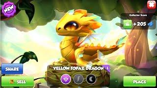 Hatched Yellow Topaz Dragon-Dragon Mania Legends | Begin Iceberg Hero challenge event | DML