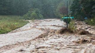 **RAW FOOTAGE** of Helene as it tore through the mountains! #hurricane #wncstrong #appalachia