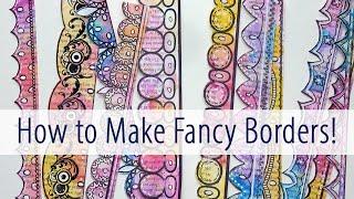 How to Make These Fancy Borders! #artjournalideas #artjournal