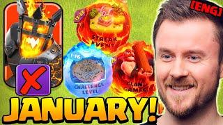 NEW Fire and Ice Season and All Events in January (Clash of Clans)