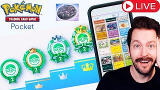 45 Wins Mythical Island Emblem Climb! Pokemon TCG Pocket Stream