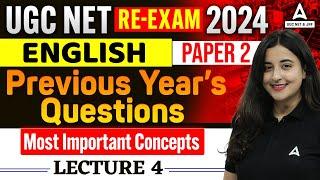 UGC NET ENGLISH PREVIOUS YEAR QUESTION PAPER #4 | UGC NET ENGLISH LITERATURE BY AISHWARYA PURI