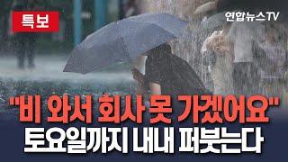 [특보]오늘 밤부터 본격 장마철 시작…토요일까지 최대 150㎜ 큰 비｜장마 앞두고 더위도 기승…최고 기온 30도 웃돌아 / 연합뉴스TV(YonhapnewsTV)