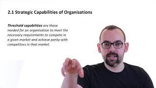 2.1 Strategic Capabilities of Organisations