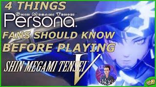 4 Things Persona Fans Should Know BEFORE PLAYING SMT V | SMT V Tips | feat. DavidCast JRPGs