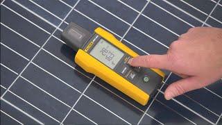 How to measure irradiance with the Fluke Solar Irradiance Meter