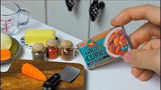 DIY Real Miniature Curry | Butter Curry | MINIATURE COOKING ASMR