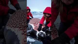 Girls Clean Penguins in Antarctica #Penguin #Antarctica #Kids #Nature #Wildlife #Barnacles #Animals