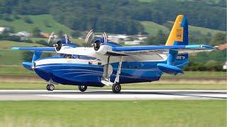 Legendary Grumman HU-16 Albatross N98TP Landing & Take-Off in Bern, Switzerland!