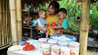 Harvest Bamboo Shoots go market sell - How to make chili bamboo shoots, Cooking | Lý Thị Ngoan