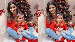 Raha Kapoor doing masti enjoy Christmas with mommy Alia Bhatt together