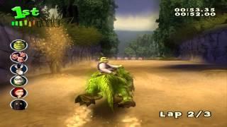 Shrek Smash n' Crash Racing (PS2) walkthrough - Swamp