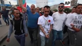 Ethnic Albanians demand rule of law