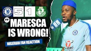 CHELSEA 5-1 SHAMROCK  ( Dani - NIGERIAN FAN REACTION) EUROPA CONFERENCE LEAGUE 2024-25