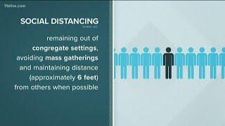 What is social distancing?