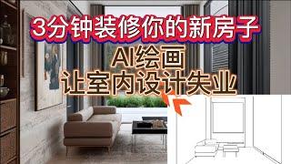 3分钟装修用AI绘画做室内设计，装修你的新房子，Stable Diffusion新用法