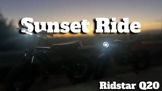 Sunset Ride on my Ridstar Q20