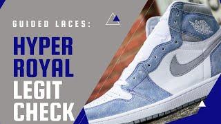 Guided Laces: Hyper Royal Jordan 1 Real vs Fake!