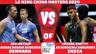 Rankireddy/Shetty (IND) VS (DEN) Astrup/Rasmussen | LI NING China Masters Badminton 2024 | QF