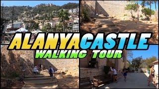 ALANYA CASTLE Walking Tour - Alanya Kalesi - Turkey (4k)