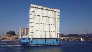 The amazing floating bridge of Lefkada island