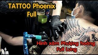 TATTOO Phoenix full phượng hoàng hình xăm full lưng | Lee Thành Đnai