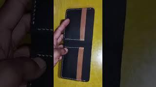 "Handmade Leather Wallet | Multi-Shade Design & Hand Stitching#LeatherCraft#ContrastDesign#DieCuttin