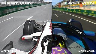 All 105 Lewis Hamilton F1 Wins in 1 video | Assetto Corsa Onboards