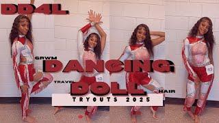 DANCING DOLL TRYOUTS 2025 ️ + DD4L senior year + travel + GRWM, hair & more | kimorakiaira |