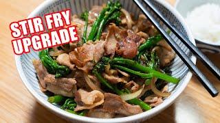 How I make a Simple Stir Fry Better with Pork Belly - Cantonese Basics