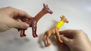 Giraffe pop tube fidget toy