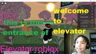 Jerome is playing Roblox:  ELEVATOR