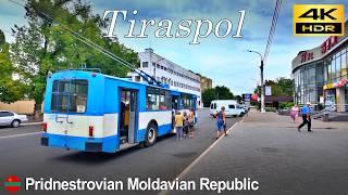 Tiraspol Walking Tour / Unrecognized State / Pridnestrovian Moldavian Republic (Transnistria) 4K HDR