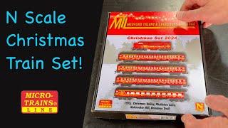 Micro Trains 2024 N Scale Christmas Train Set!