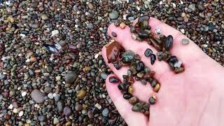 Moonstones-Moonstone Beach in California