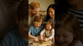 Prince Harry Meghan Markle kids making Cookies #love #cute #fun #family #trending #viral #royal