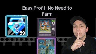 Growtopia - Lazy Profit with Crime Packs! | Growtopia Profit Method