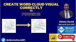 Create Word Cloud Visual Correctly in Power BI