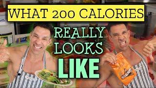 LIFE HACK || MEAL SIZES EXAMPLES || Comparing 200 Calorie Meals || Eat THIS not THAT!!!