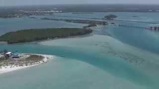 Aerial Video of Bird Key Island.