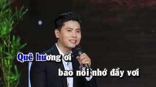 Nhớ Lắm Quê Ơi - Karaoke Tone Nam | Beat Chuẩn