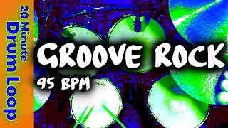 20 Minute Backing Track - Groove Rock Drum Beat 95 BPM