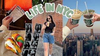 life in New York City  Broadway, Central Park, Yankees game, U.S. haul, The Edge, taste tests!