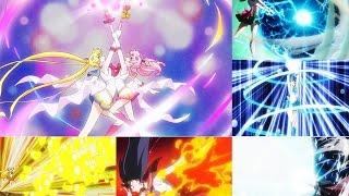 SAILOR SENSHI & TUXEDO MASK - ALL ATTACK MASTER PHARAOH 90 [60FPS]