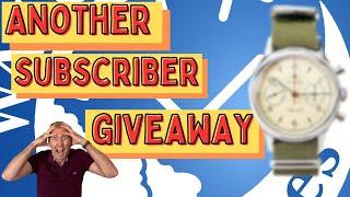 Subscriber Giveaway Win a Free Mechanical Chronograph Watch #aliexpress