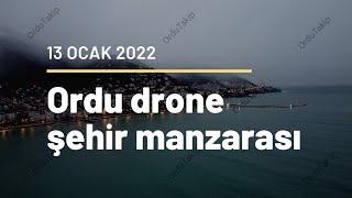 Ordu Drone Şehir Manzarası 4 K / 13 Ocak 2022