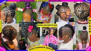 50+ Kids Hairstyles for Girls |kids Cornrow Braids Hairstyles |kids Natural braids hairstyle |Hairdo