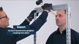 GALVANISED STEEL RIVET SHELVING UNIT | Screwfix