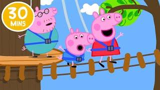 Peppa's Wobbly Bridge Challenge!  | Peppa Pig Full Episodes